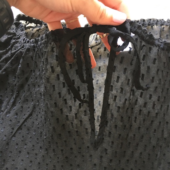 Sheer flowy black top! - Picture 7 of 7